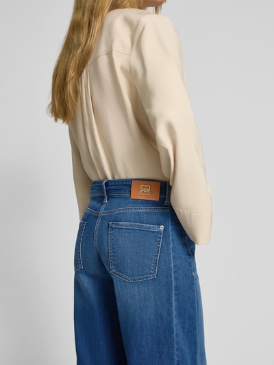 Cambio Cropped Jeans mit weitem Bein Blau 3