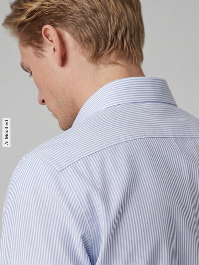 Seidensticker Slim Fit Businesshemd aus reiner Baumwolle Modell 'New Kent' Bleu 3