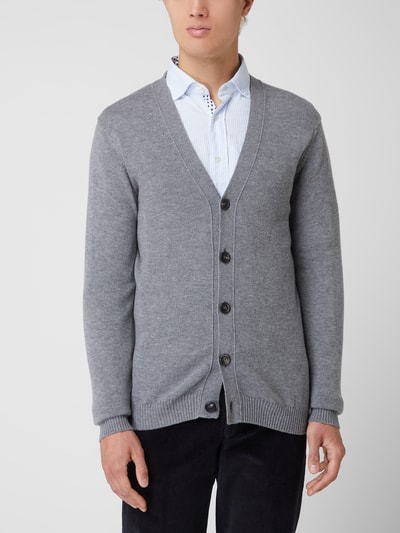 MAERZ Muenchen Cardigan aus Merinowolle Anthrazit 4