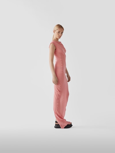 Rick Owens Maxikleid mit U-Boot-Ausschnitt Pink 4