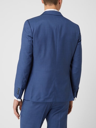 Wilvorst Slim fit colbert van wol met 2 knopen  Blauw - 5