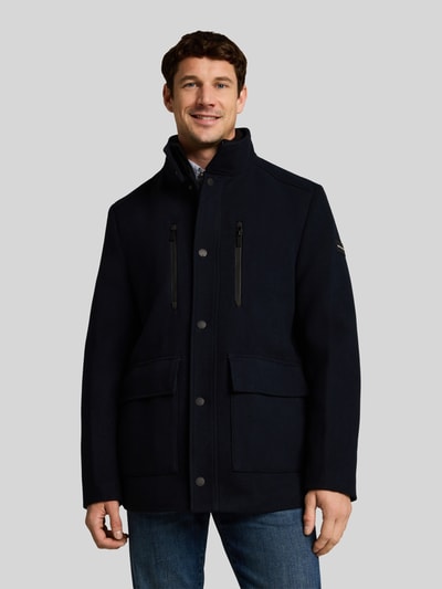 Tom Tailor Regular Fit Funktionsjacke aus Wollmix Marine 4