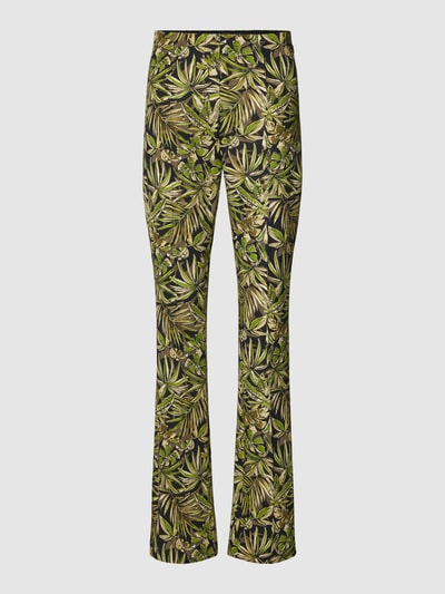 Marc Cain Stoffen broek met bloemenmotief Zwart - 2