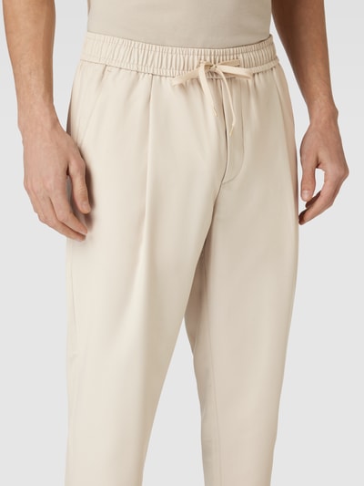 Casual Friday Stoffen broek met elastische band, model 'HAKAN' Offwhite - 3