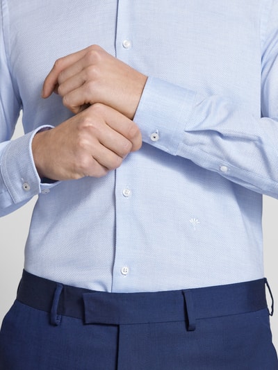 JOOP! Collection Slim fit zakelijk overhemd met kentkraag, model 'Pierce' Bleu - 3