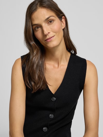 Soyaconcept Weste mit V-Ausschnitt Modell 'KANITA' Black 3