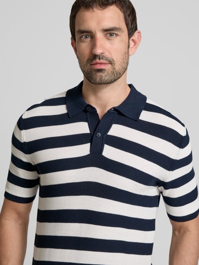 Roy Robson Koszulka polo o kroju slim fit z detalem z logo Biały 3