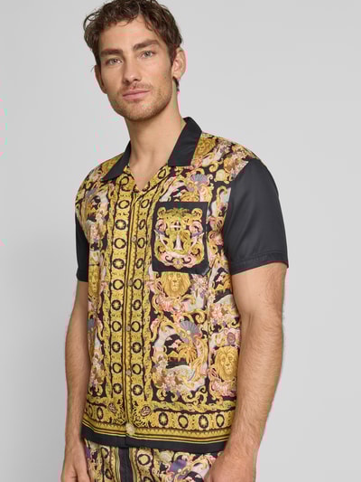 BOARDIES Freizeithemd mit Brusttasche Modell 'Baroque' Gold 3