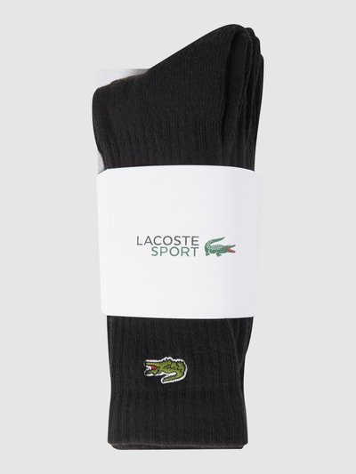 Lacoste Skarpety z dodatkiem streczu w zestawie 3 szt.  Czarny 2