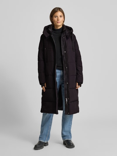 Cinque Płaszcz pikowany z kapturem model ‘COLOMBA’ Czarny 1