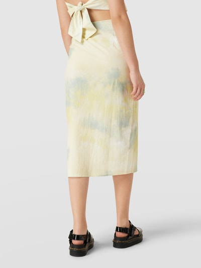 EDITED Spódnica midi z bawełny ekologicznej model ‘Lissy’  Żółty 5