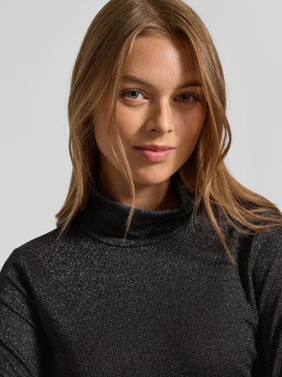 Marc Cain Shirt met lange mouwen en opstaande kraag Donkergrijs - 3