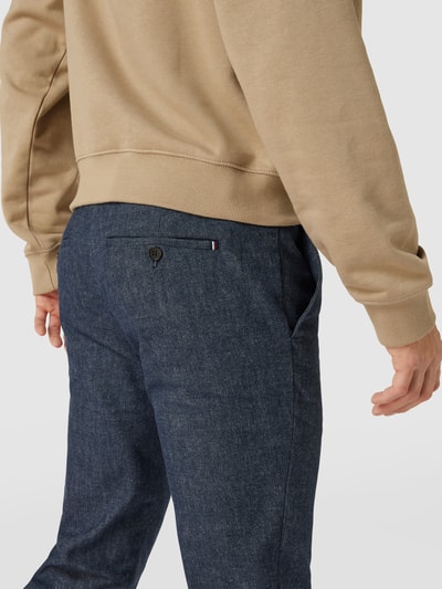 Tommy Hilfiger Broek met steekzakken opzij, model 'Bleeker' Marineblauw - 3