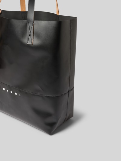 Marni Tote Bag mit Label-Print Black 3