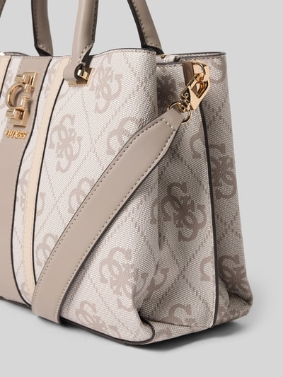 Guess Satchel bag met labeldetail, model 'ERENIA' Steengrijs - 3