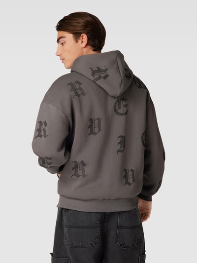 REVIEW Sweatjacke BLING mit Strasssteinen Dunkelgrau 5
