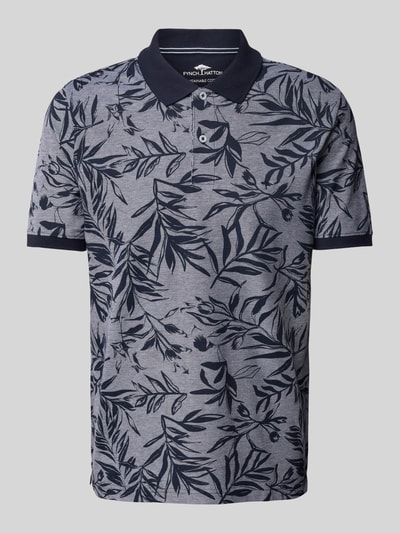 Fynch-Hatton Slim Fit Poloshirt mit Logo-Stitching Marine 2