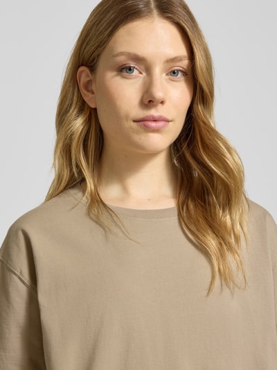 American Vintage T-shirt met ronde hals, model 'FIZVALLEY Zand - 3