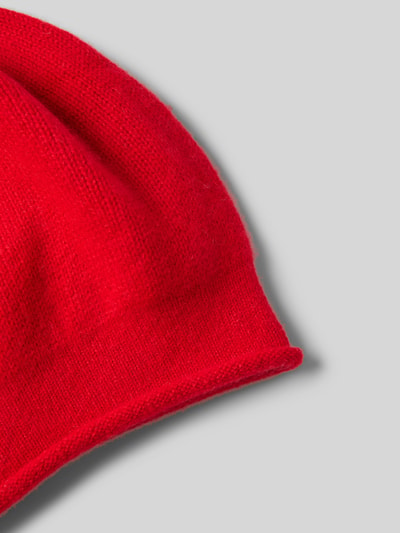 Seeberger Beanie aus reinem Kaschmir mit Label-Detail Rot 2