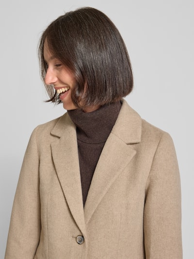 Tom Tailor Denim Slim Fit Mantel mit Woll-Anteil Beige 3