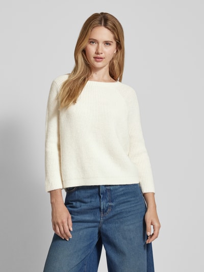 Weekend Max Mara Gebreide pullover met ronde hals, model 'XENO' Ecru - 4