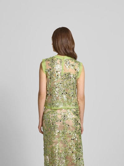 BAUM & PFERDGARTEN Tanktop mit Paillettenbesatz Hellgruen 5