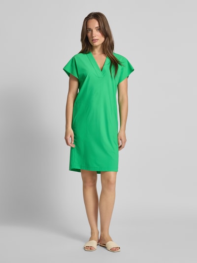 Raffaello Rossi Sukienka o długości do kolan z dekoltem w serek model ‘JOYCE’ Zielony 1