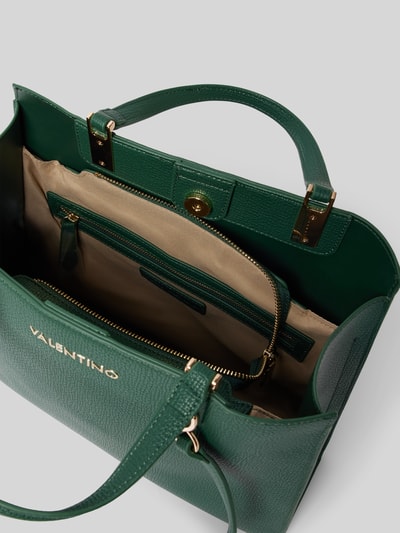 VALENTINO BAGS Handtasche mit Label-Print Modell 'STEREO' Dunkelgruen 4