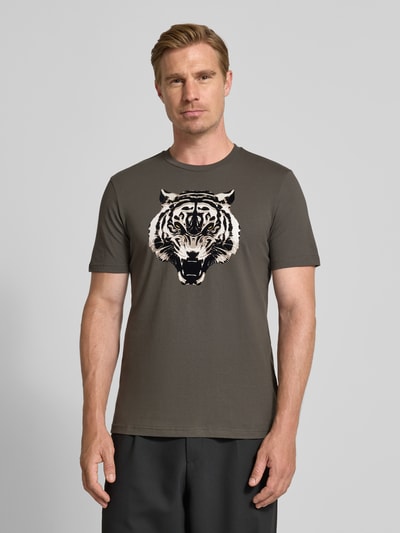 Antony Morato T-Shirt mit Motiv-Print Oliv 4