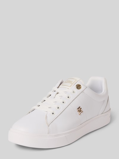 Tommy Hilfiger Sneakersy niskie ze skóry naturalnej Biały 1