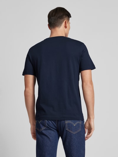 Tom Tailor T-Shirt mit Label-Print Dunkelblau 5