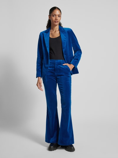 Zadig & Voltaire Blazer met klepzakken, model 'VAVY VELVET' Oceaanblauw - 1