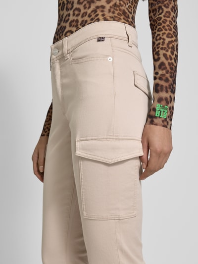 Marc Cain Slim Fit Jeans mit Cargotaschen Sand 3