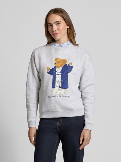 Polo Ralph Lauren Sweatshirt met motiefprint Lichtgrijs - 4