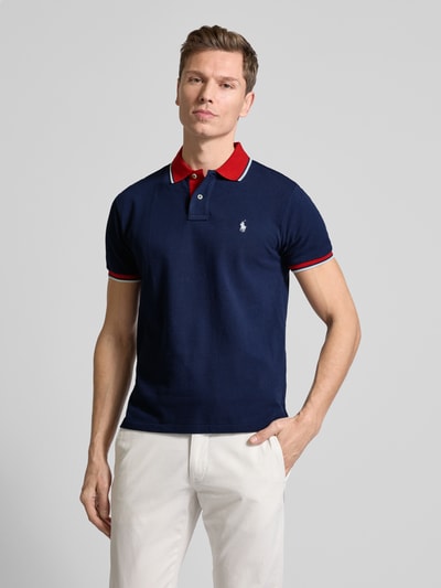 Polo Ralph Lauren Poloshirt mit Label-Stitching Marine 4