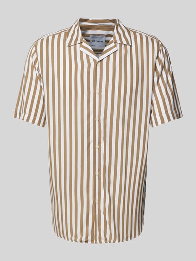 Only & Sons Regular fit vrijetijdsoverhemd met 1/2-mouwen, model 'WAYNE' Beige - 1