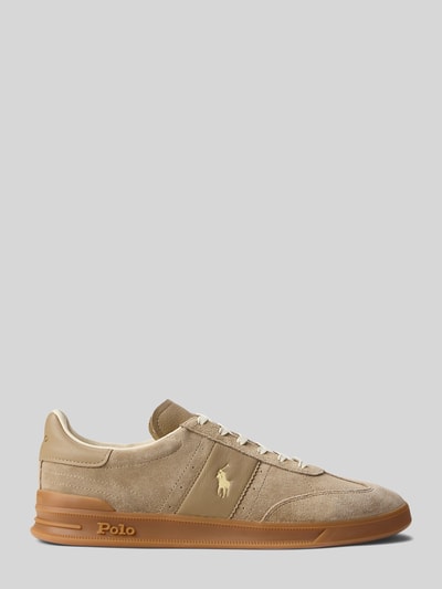 Polo Ralph Lauren Sneakersy z naturalnej skóry welurowej Szarobrązowy 2