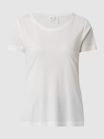 s.Oliver BLACK LABEL Blouseshirt met peplum Offwhite - 2