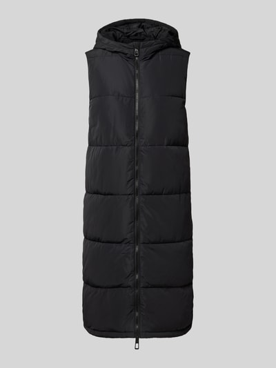 Only Regular fit bodywarmer met capuchon, model 'ALINA' Zwart - 2