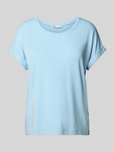 Only Comfort Fit T-Shirt aus Viskose-Mix Modell 'MOSTER' Hellblau 2