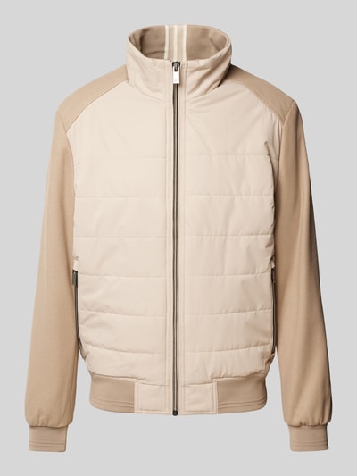 Christian Berg Men Steppjacke mit Stehkragen Beige 2