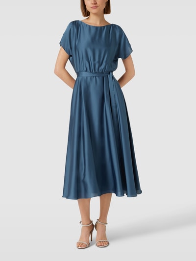 Swing Cocktailkleid mit U-Boot-Ausschnitt Rauchblau 4