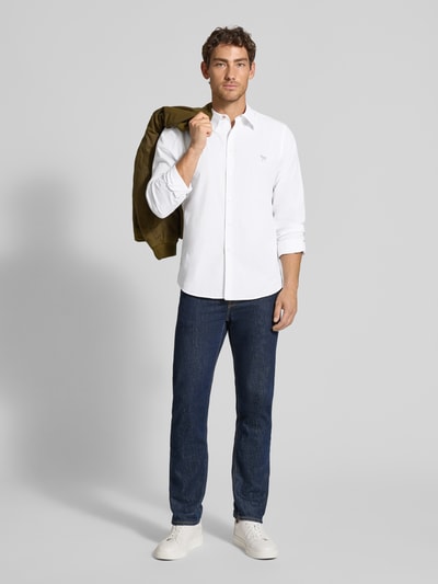 PAUL SMITH Tailored Fit Freizeithemd mit Kentkragen Weiss 1