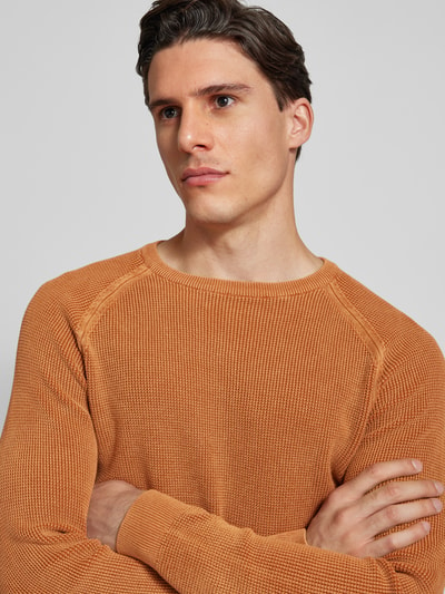 Colours & Sons Strickpullover mit Label-Details Orange 3