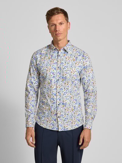 OLYMP Level Five Casual Fit Freizeithemd mit Kentkragen und Sportmanschetten Weiss 4