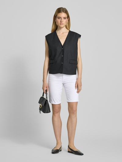 Angels Regular Fit Bermudas aus Denim mit Umschlag Weiss 1