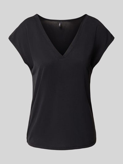 Only Relaxed Fit T-Shirt aus Modal-Mix Modell 'FREE LIFE' Black 2