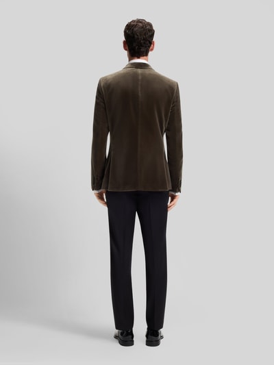 BOSS Marynarka o kroju slim fit z mieszanka jedwabiu model 'Hutson' Beżowy 5