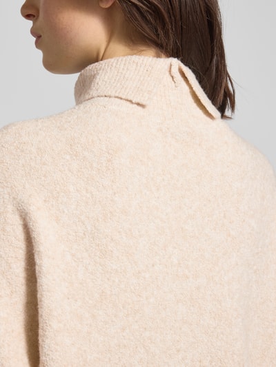Someday Oversized pullover in gebreide look, model 'Tiola' Beige gemêleerd - 3