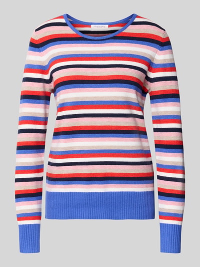 Christian Berg Woman Strickpullover mit gerippten Abschlüssen Royal Melange 2